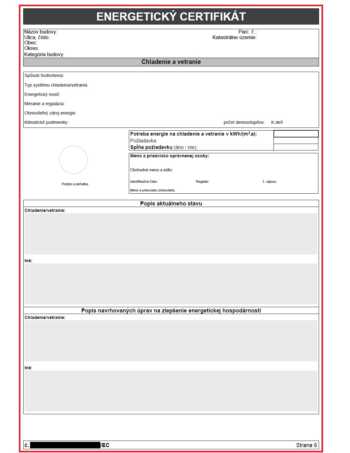 Energeticý certifikát 6