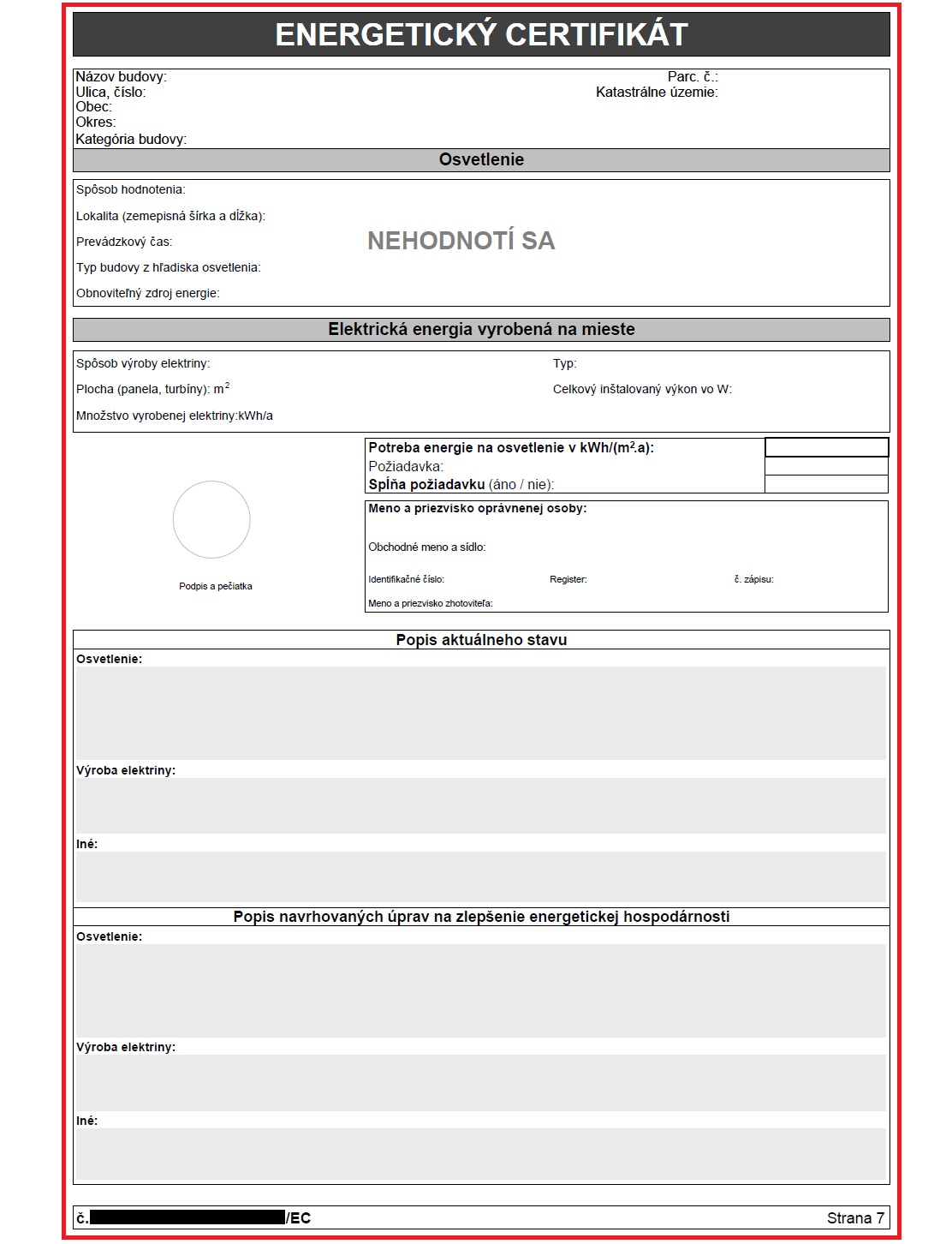 Energetický certifikát 7
