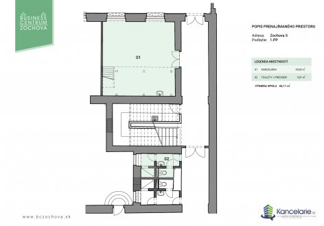 Pôdorys, Zochova 5, Bratislava 81103, B Group, a.s.