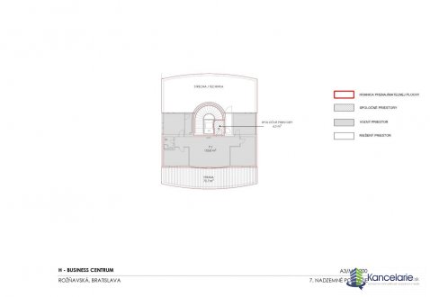 Pôdorys, Rožňavská 24, Bratislava 82104, CBRE s.r.o.